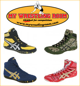 cael sanderson youth wrestling shoes