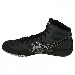 asics black and gold wrestling shoes