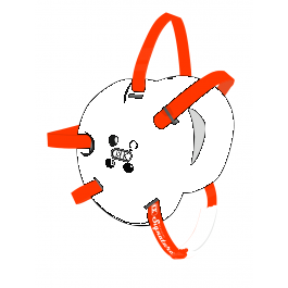 Cliff Keen Custom Signature Headgear black/orange