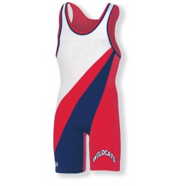 2 Color Contrasting Stripes- Custom Sewn Singlet