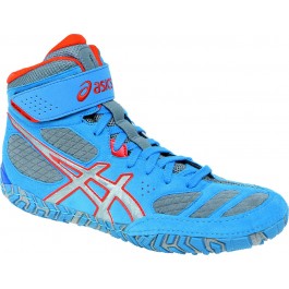 Asics Aggressor 2 Adult Wrestling Shoes blue-silver-redorange