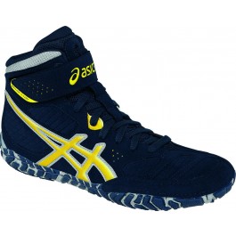 Asics Aggressor 2 Adult Wrestling Shoes navy-sunflower-silver