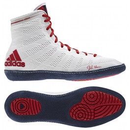 Adidas adizero Varner Wrestling Shoes white navy red Adidas Wrestling Shoes Adidas