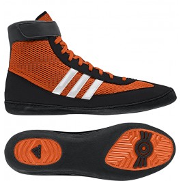 Adidas Combat Speed 4 Wrestling Shoes orange-black-white