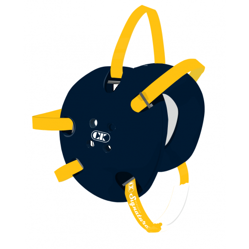 Cliff Keen Custom Signature Headgear navy/light gold - Wrestling
