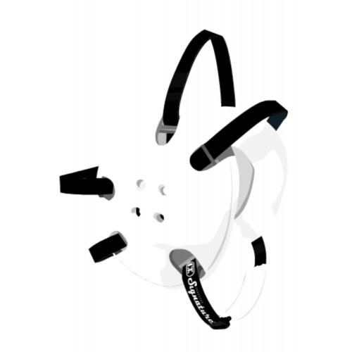 Cliff Keen Custom Signature Headgear white black Wrestling