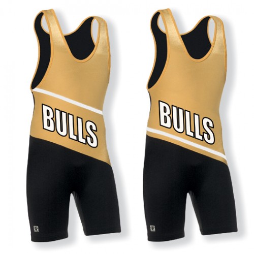 Diagonal with Stripe Custom Sewn Singlet Custom Wrestling Singlets
