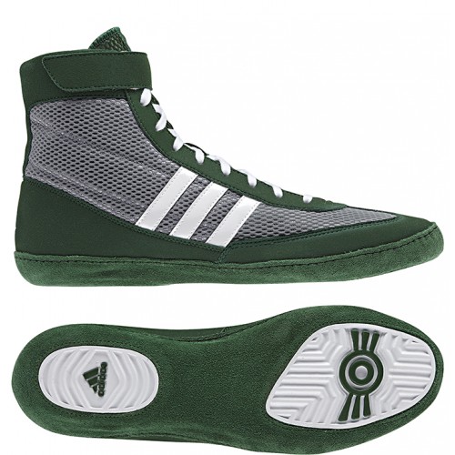 Adidas Combat Speed 4 Wrestling Shoes grey dark green white