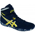 Asics Aggressor 2 Adult Wrestling Shoes navy-sunflower-silver