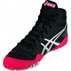 Asics JB Elite Adult Wrestling Shoes black-silver-red