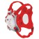 Cliff Keen Custom Tornado Headgear transparent/scarlet/scarlet