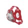 Cliff Keen Custom Twister Headgear transparent/scarlet/scarlet