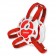 Quad III Headgear red/white