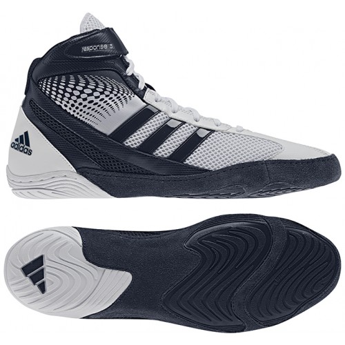 Adidas Response 3.1 Wrestling Shoes white-navy - Adidas Wrestling Shoes ...